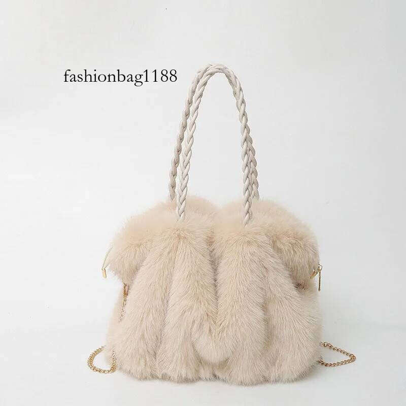 Plush High-end Fashion Soft For Skin Shoulder Faux Fur Women's Bag