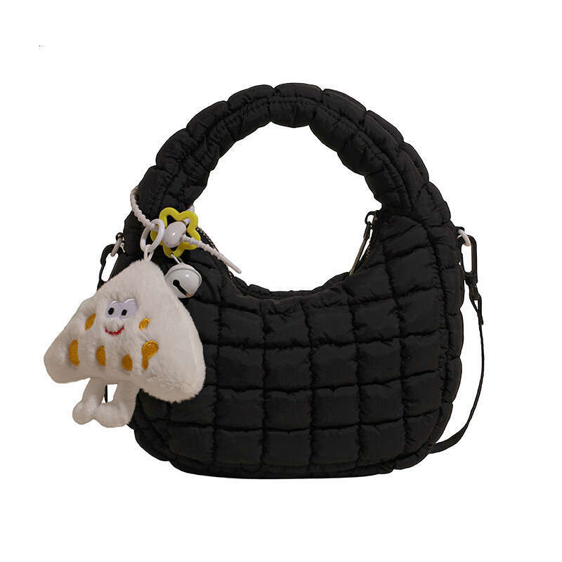 designer bag Luxury bag Fashion Trend Wrinkled Cloud for Women, Handheld Plaid Puff Bag, New Solid Color Single Shoulder Crossbody Bag