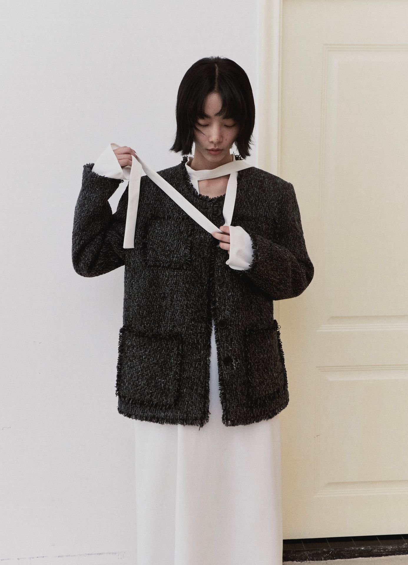 2025 Designer Jacket Style Women's Coat Autumn Fashion Tassel Edge High Thick Wool Short Coat Autumn/Winter New Luxury Jacket Coat