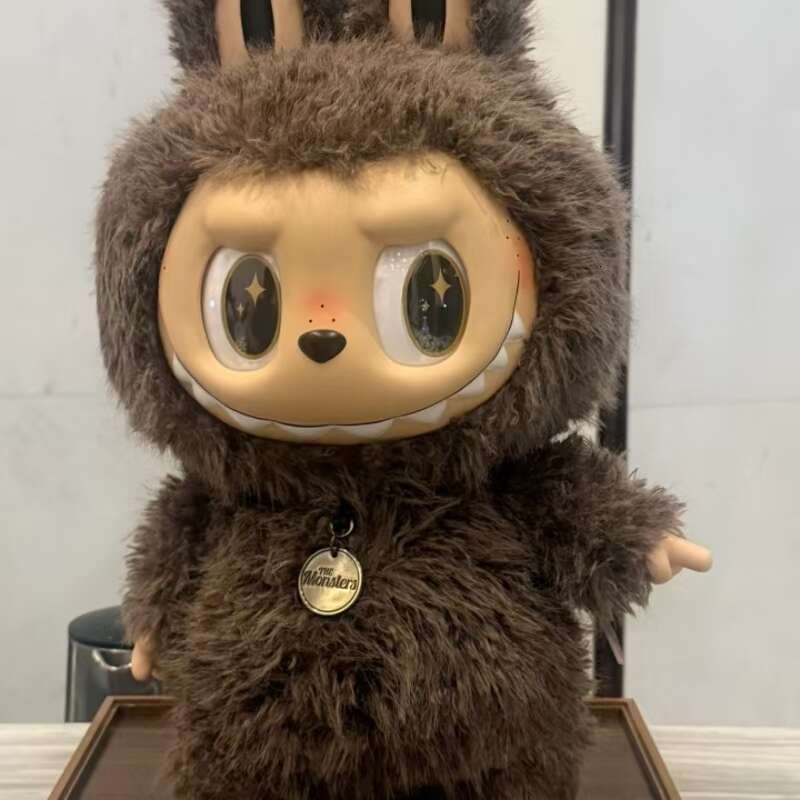 Labubu ZIMOMO Leader LABUBU Angel Vinyl Plush Doll 58CM Big Baby