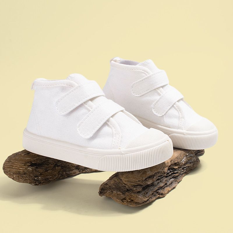 High Top Kids Canvas shoes Toddlers Cloth Shoes Anti Slip Kidszworld Boys Girls Children Canvas Casual Shoes Sizes US5C-10C K0658
