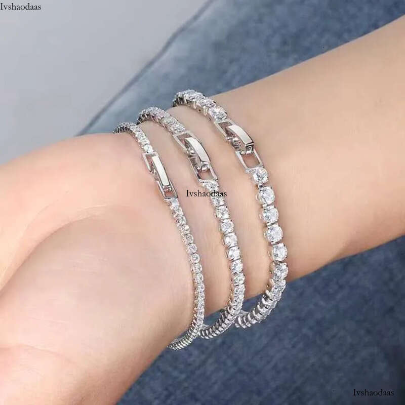 Fine Jewelry Hip Hop Sterling Sier Iced Out Tennis Chain for Men Women VVS Moissanite Dia Bracelet