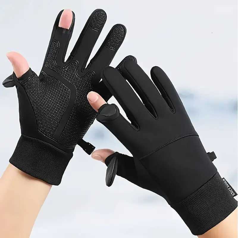 Autumn Winter Warm Windproof Waterproof Touch Screen Gloves for Men And Women Outdoor Fishing Running Cycling Skiing Cold Gloves Z250925