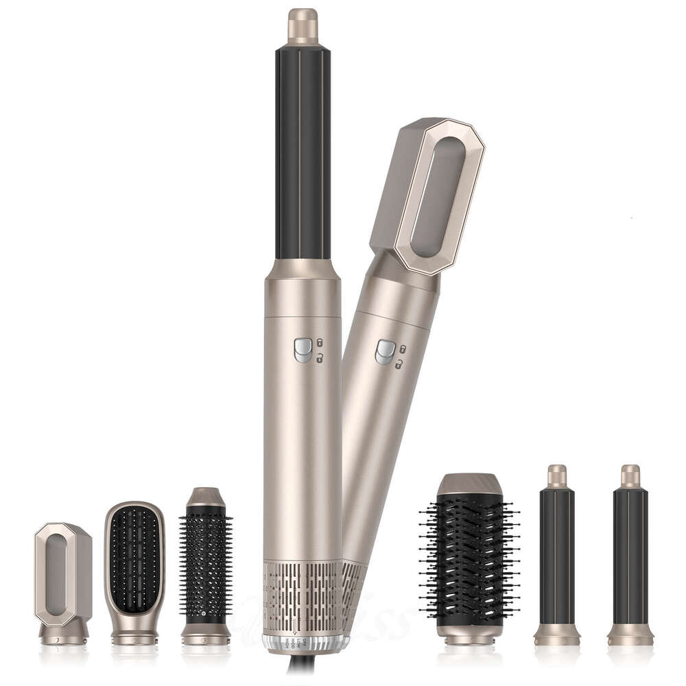Hot-Selling 6-In-1 Multi-Functional Hot Air Straightening Curling Household Hair Dryer Comb Not For Domestic Sales Personal Use