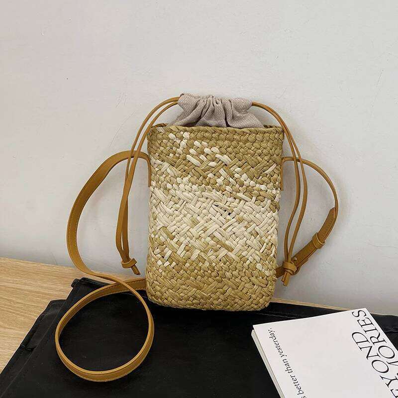 Fashion Handbag High-grade Leather Trend Versatile Simple Drawstring Bucket Retro Texture Brand Designer Shoulder Bag