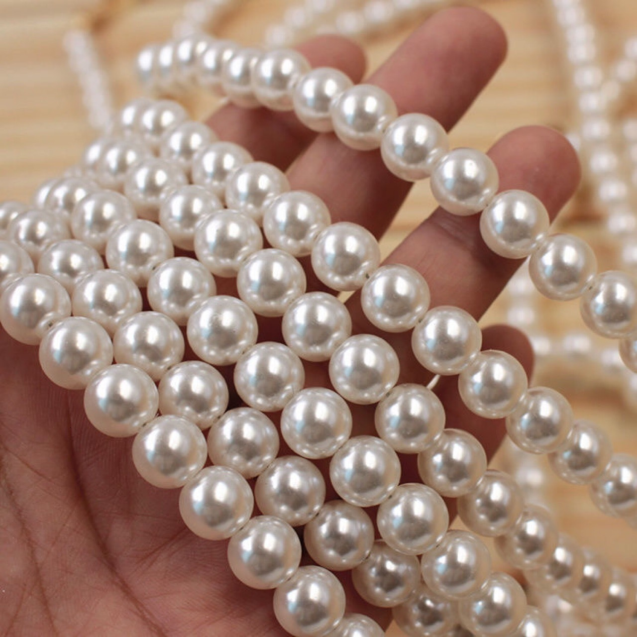 8MM Pearl Chain Extended Pearl Bag Chain Wholesale Bag Chain Amplifier Chain Pearl Bag Belt