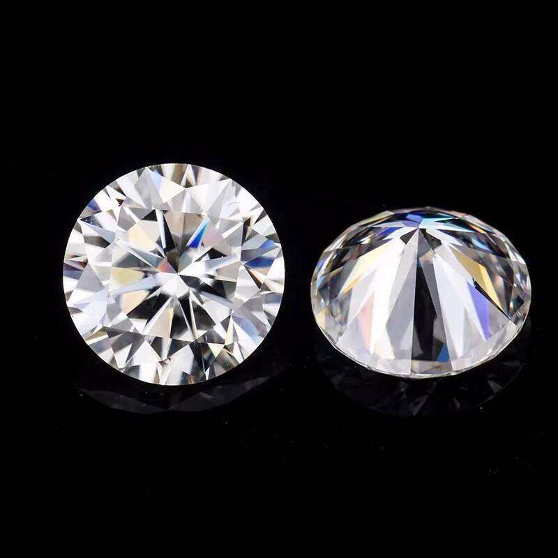Real Moissanite Stone D Color 3EX Round Cut 0.1-12.0ct VVS1 Moissanita Loose Gemstones Pass Dia Tester with GRA Certificate