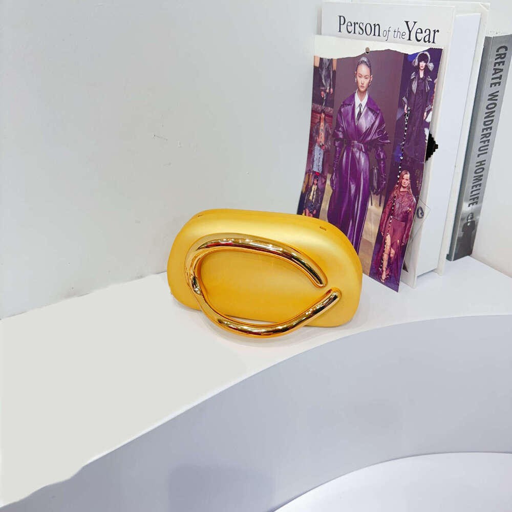 designer bag Luxury bag Trendy Classic Round Box Clutch Evening Acrylic Bag Metal Handle Shoulder Crossbody