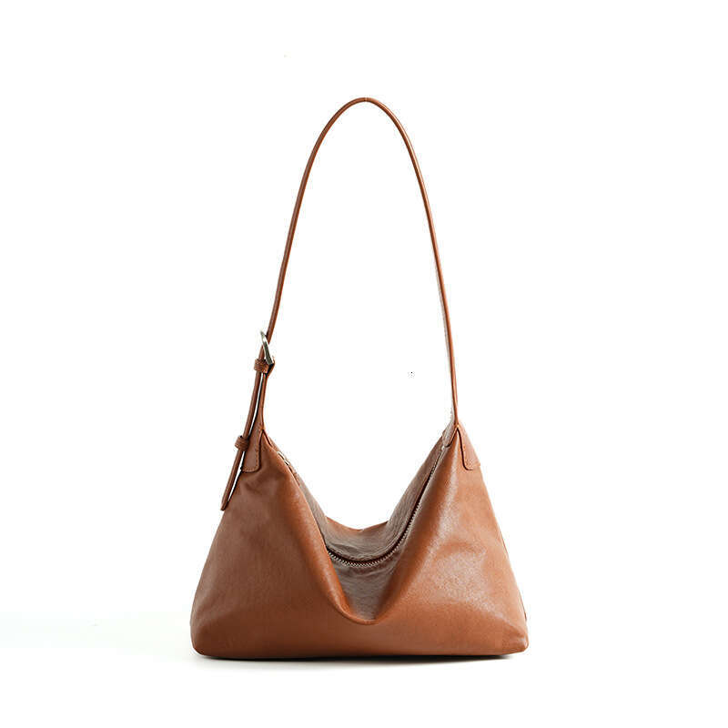 designer bag Luxury bag Top Layer Vegetable Tanned Casual Shoulder Underarm Commuter Large Capacity Classic Genuine Leather Crossbody Hobo Bag
