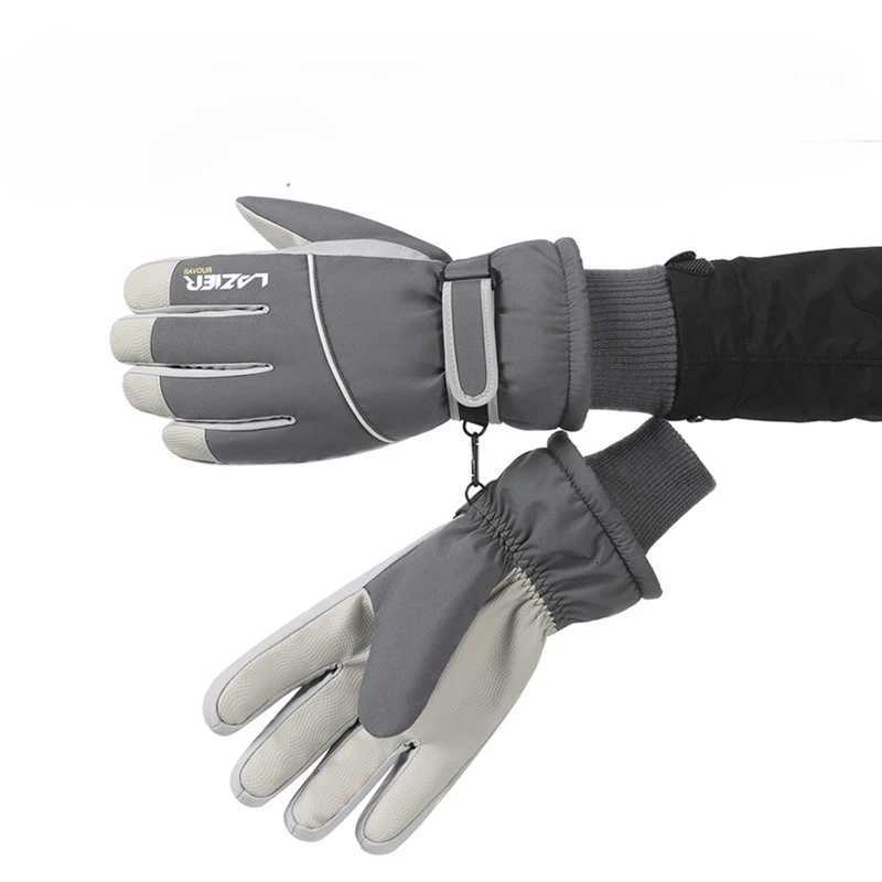 Winter Outdoor Snow Gloves Skating Snowboarding Windproof Warm Ski Gloves Warm Fleece Motorcycle Cycling Glove Z250925