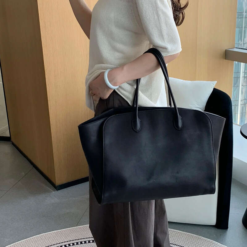 Kendall Jenner Style Niche Women's Marlo17 Handbag Shopping Tote Large Cowhide Briefcase Underarm Bag