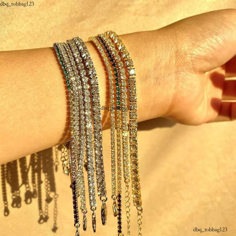 JS6004 sterling sier Iced out dia moissanite bracelet 2/3/4mm cz tennis hand bracelets for women