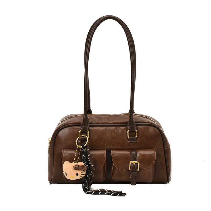 designer bag Luxury bag Handheld Boston Pillow for Women, New Autumn and Winter Single Shoulder Bag, Large Capacity Commuter College Style Underarm Ba