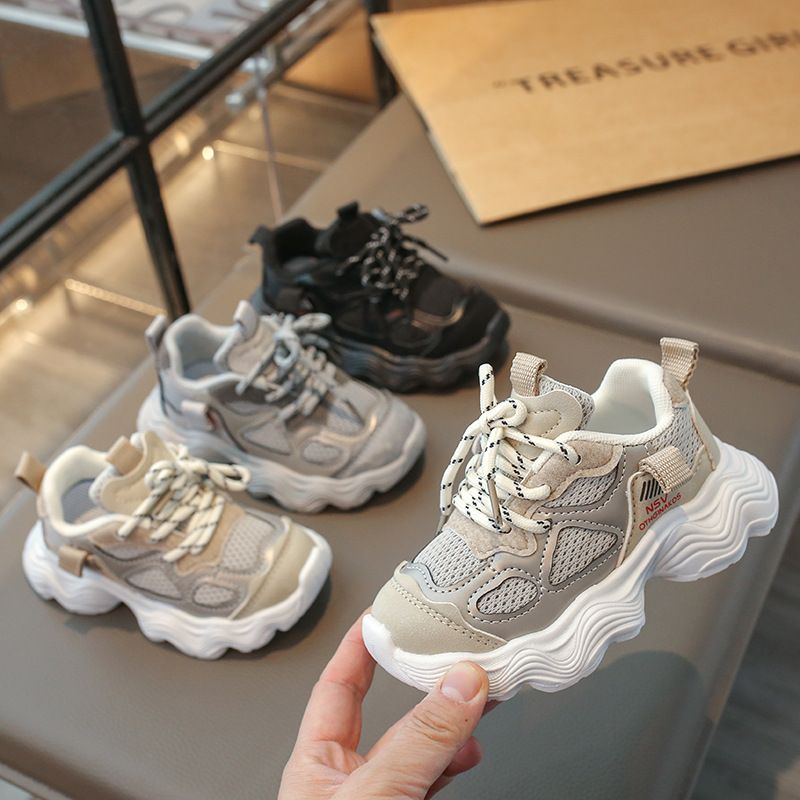 Children Sports Shoes Kids Sneakers Toddlers Boys Girls Casual Shoes Kidszworld Mesh Breathable Fashion School Running Shoes New Soft Sizes 5.5C-12.5C