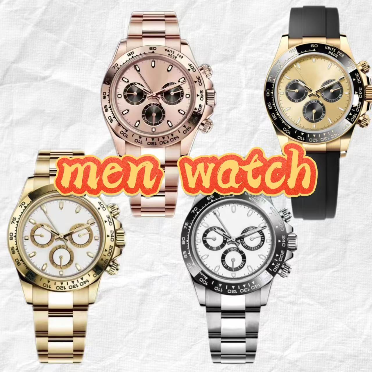 watch manual machinery mens watch designer watches with box stainless steel bracelet rubber strap gold watches