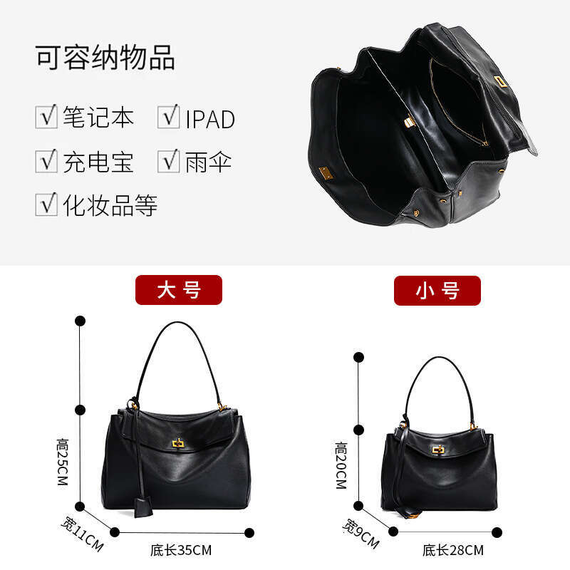 designer bag Luxury bag Underarm New Handheld Tote High-end Feel Guangzhou Large Capacity Crossbody Genuine Leather Women's Bag
