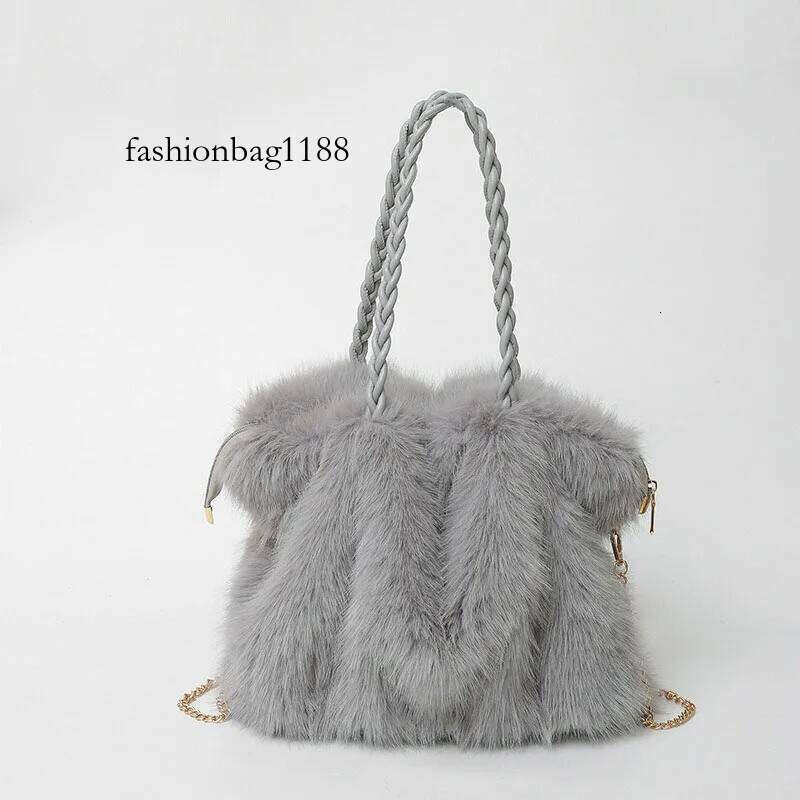 Plush High-end Fashion Soft For Skin Shoulder Faux Fur Women's Bag
