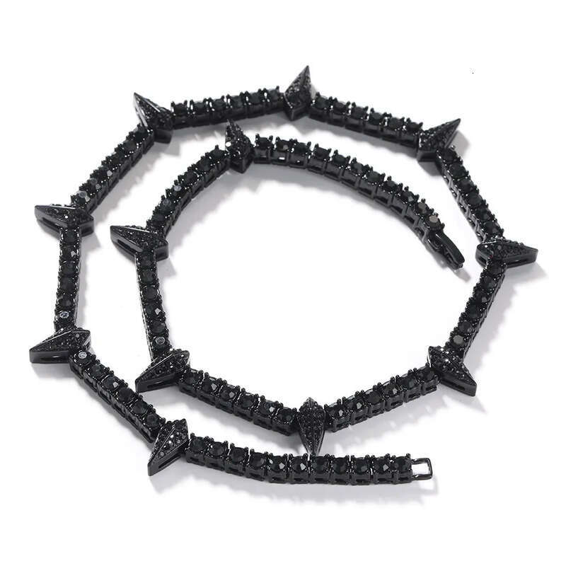 Hip Hop Gold Chains Iced Out Tennis Chain Fashion Mens Club Jewelry Black Panther Necklace