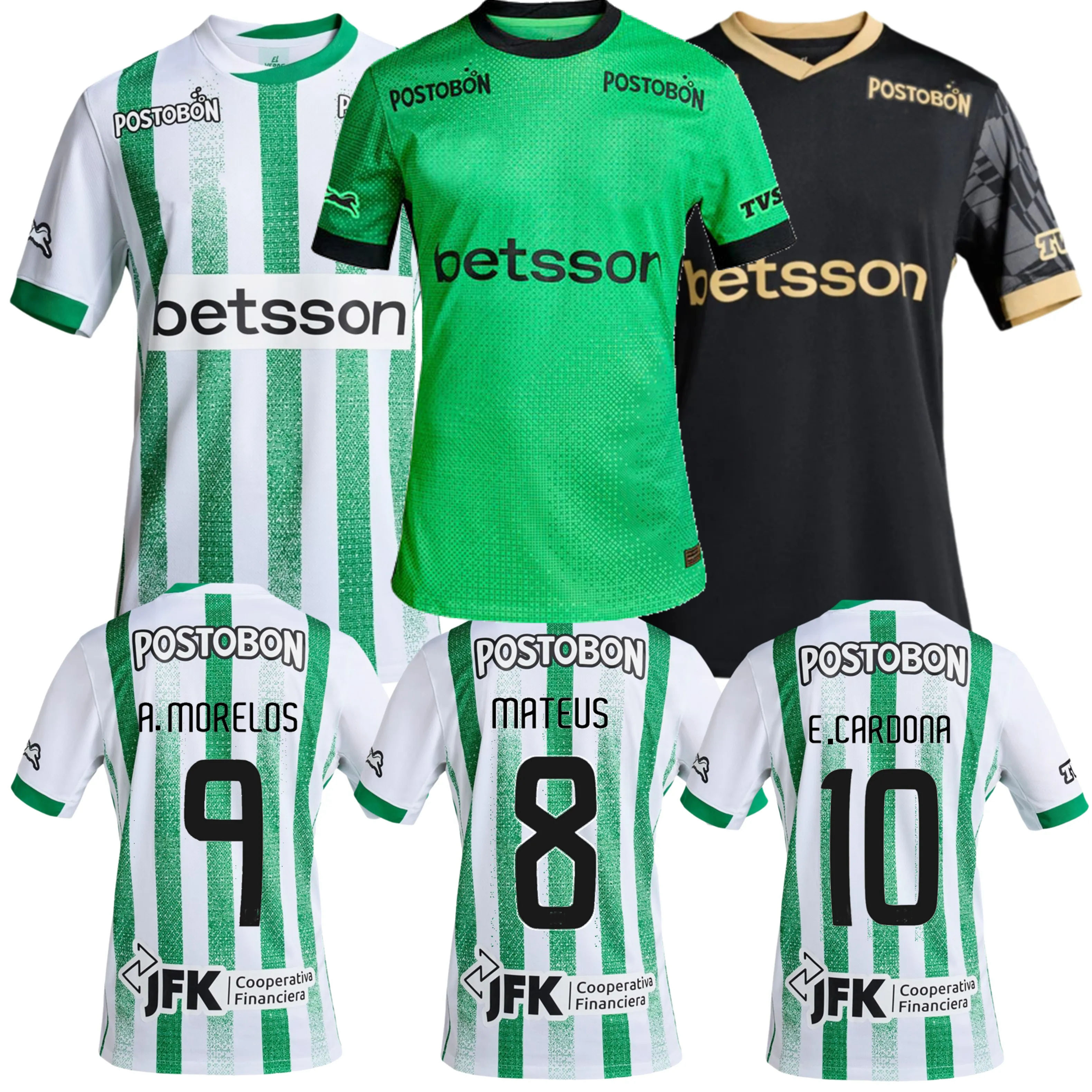 2025 2026 ATLETICO soccer jerseys ASPRILLA A.MORELOS MATEUS BAUZA C.CANDIDO CAMPUZANO E.CARDONA MARINO SARMIENTO 25 26 football shirt