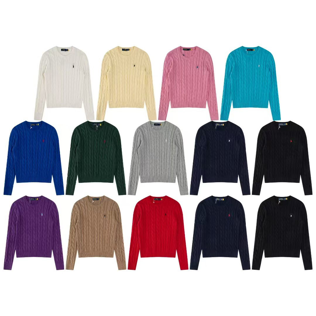 Polo sweater deisgner sweater mens jumper men designer sweater mens sweater plus size pullover embroidery thickened terry Warm sweater fashion style Plus