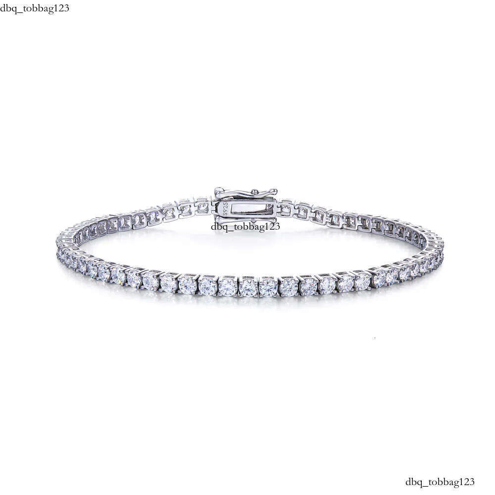Tennis Bracelet Moissanite Ready to Ship Wholesale for Men 3-4-5mm Chain Hip Hop Hiphop Thai Sier