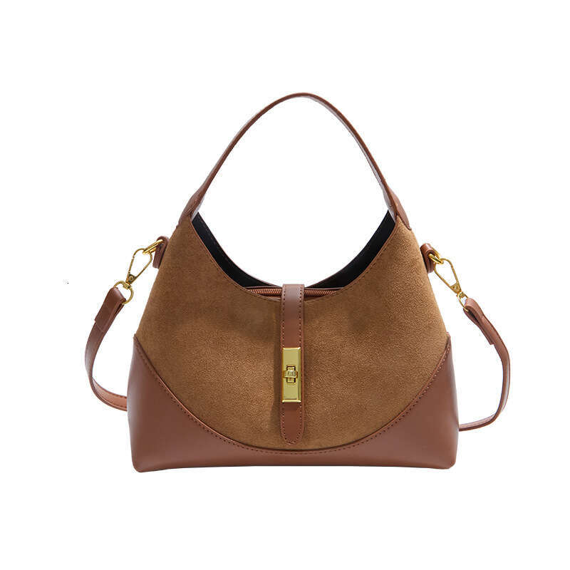 Fashion Vintage Crossbody Bag Women Designer Handbag Color-Block Women Versatile Commuter Handbag Fashion Dumpling Bag