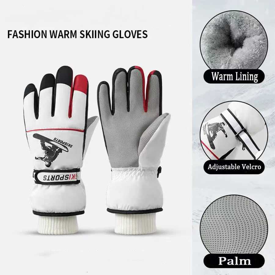 Adult Warm Winter Ski Gloves Waterproof Snowboard Gloves Thermal Motorcycle Cycling Gloves Men Women Z250925