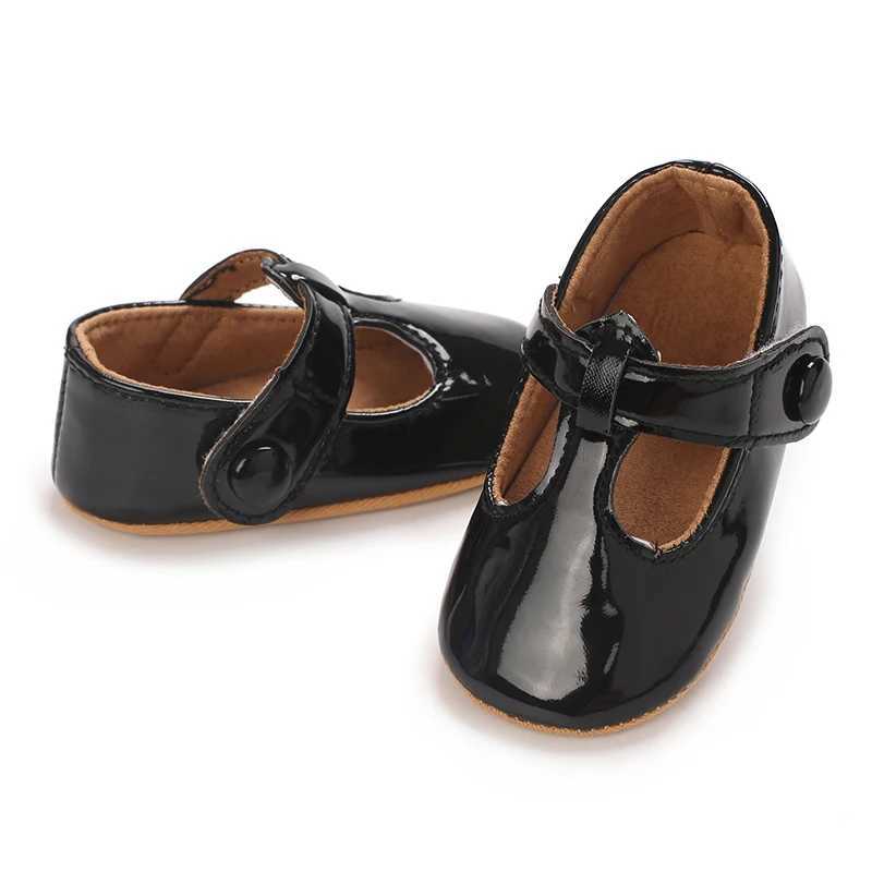 Cute 018M Newborn Girl Spring and Autumn PU Multi color Princess Shoes Soft Rubber Sole Anti slip Baby First Step Walking ShoesJ250930