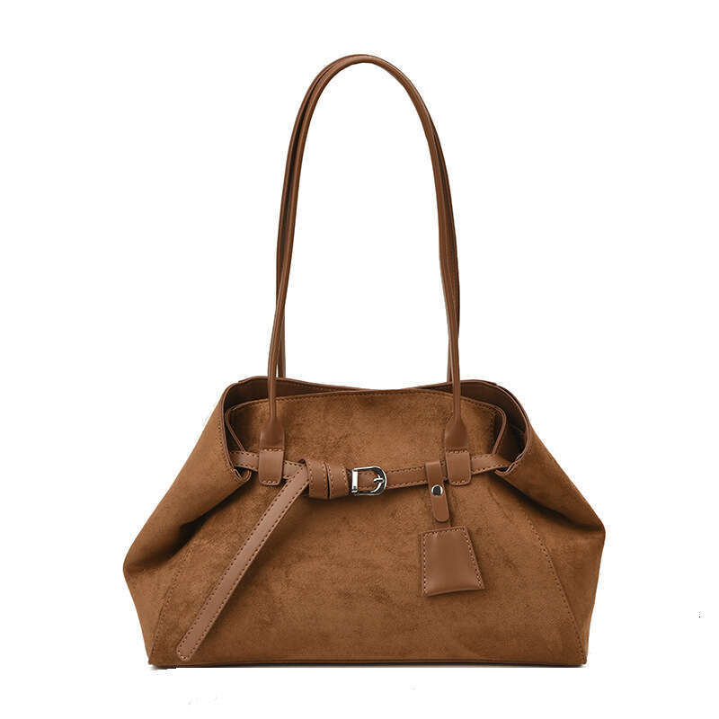 designer bag Luxury bag High-end Matte Large Capacity Tote New Fashion Versatile Suede Single Shoulder Commuter Underarm Bag