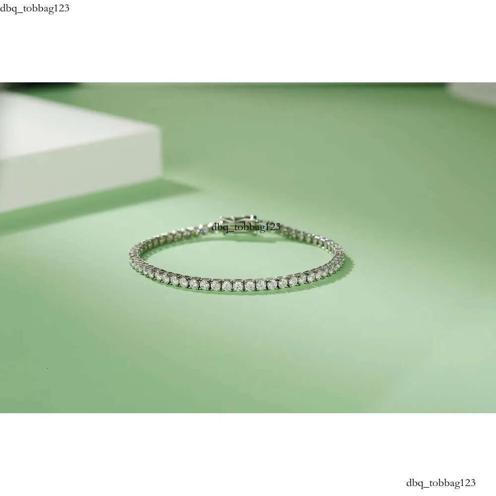 Tennis Bracelet Moissanite Ready to Ship Wholesale for Men 3-4-5mm Chain Hip Hop Hiphop Thai Sier