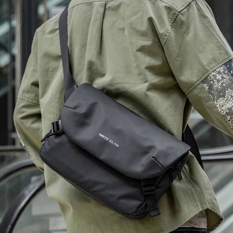 MOYYI Urban Business Flip Laptop Messenger for Men Waterproof Traveling Sling Crossbody Thin Shoulder School Book Bag high-quality