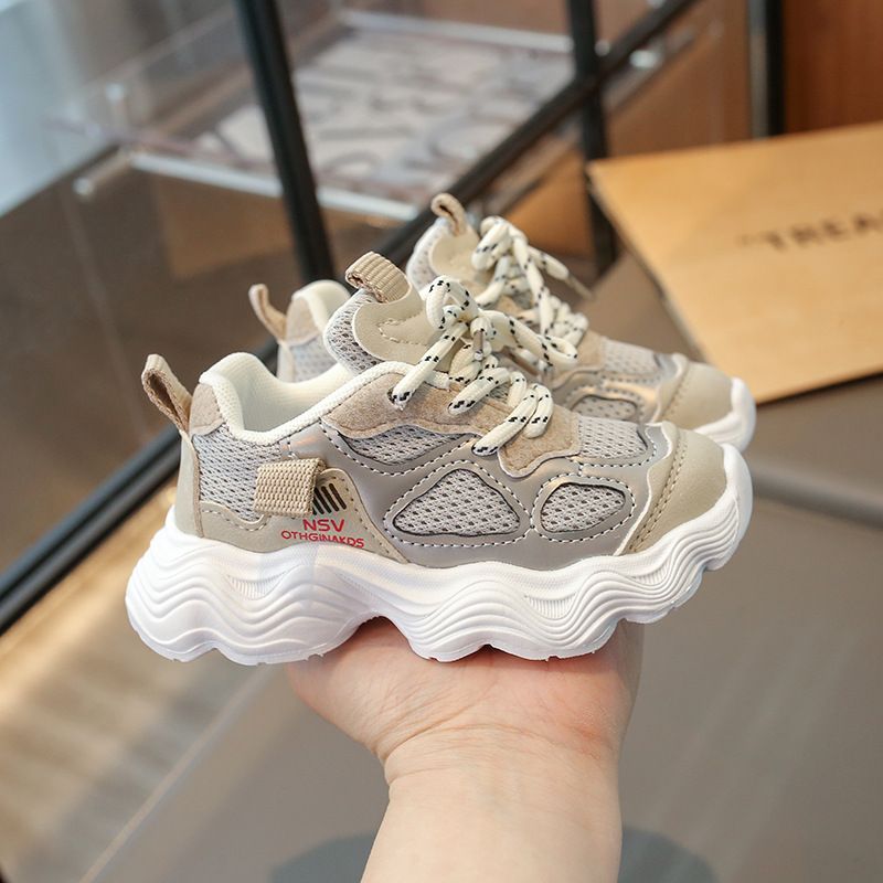 Children Sports Shoes Kids Sneakers Toddlers Boys Girls Casual Shoes Kidszworld Mesh Breathable Fashion School Running Shoes New Soft Sizes 5.5C-12.5C