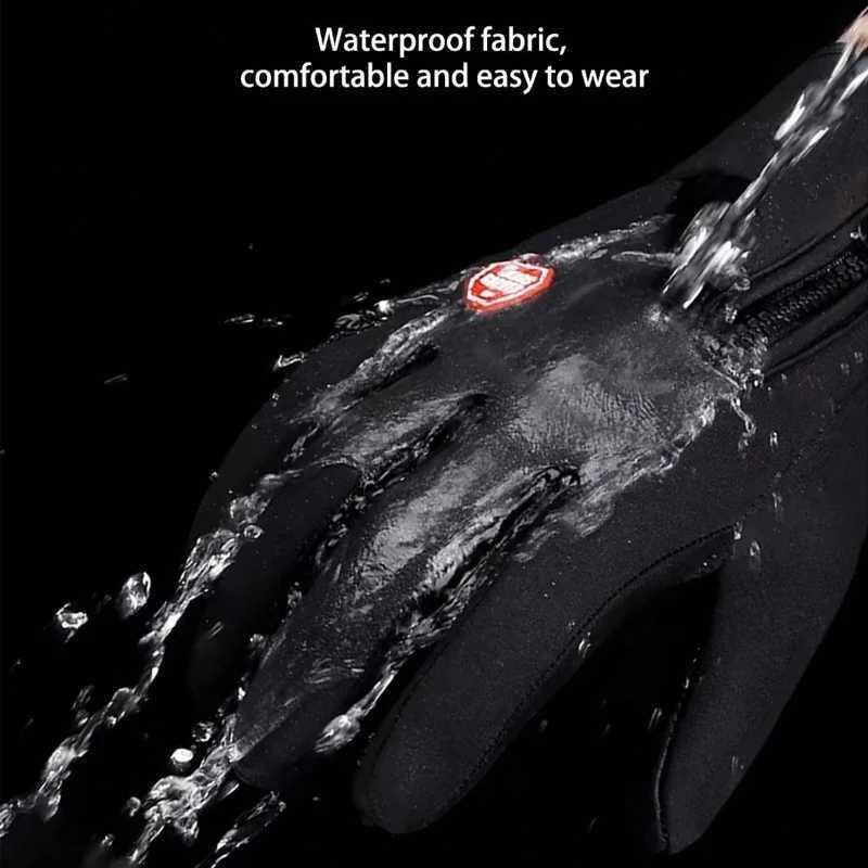 Winter warm gloves for men touch screen antislip waterproof and windproof cycling sports gloves for women outdoor hobbies Z250925