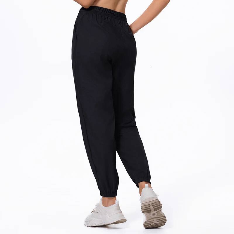 Spring And Summer Thin Ladies Quick-drying Sports Casual Mesh Breathable Black Joker 9 Teenagers Running Harem Pants dongdumaoyi