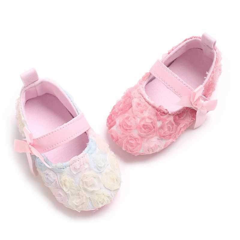 Newborn Baby Girls Shoes Infant Baby Shoes AntiSlipPrincess First Walker Baby Girl Shoes 018MJ250930