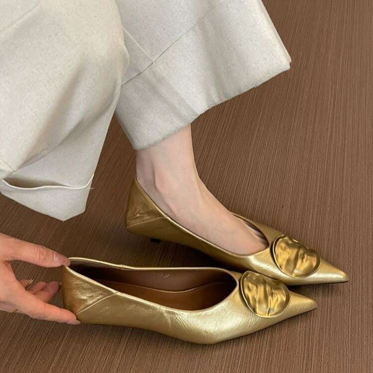 French Style Small Cat Designer Shoe Pointed Toe Single for Women 2025 Spring and Autumn New Thin heel Comfortable Versatile Shallow Commuter Shoes