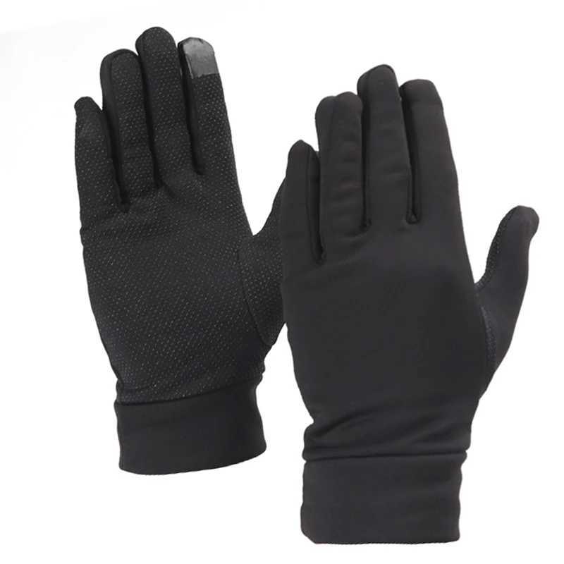 Elastic Winter Gloves for Men Thin Thermal Gloves Snowboard Motorcycle Riding Driving Warm Touchscreen Mitten for Running Hiking Z250925