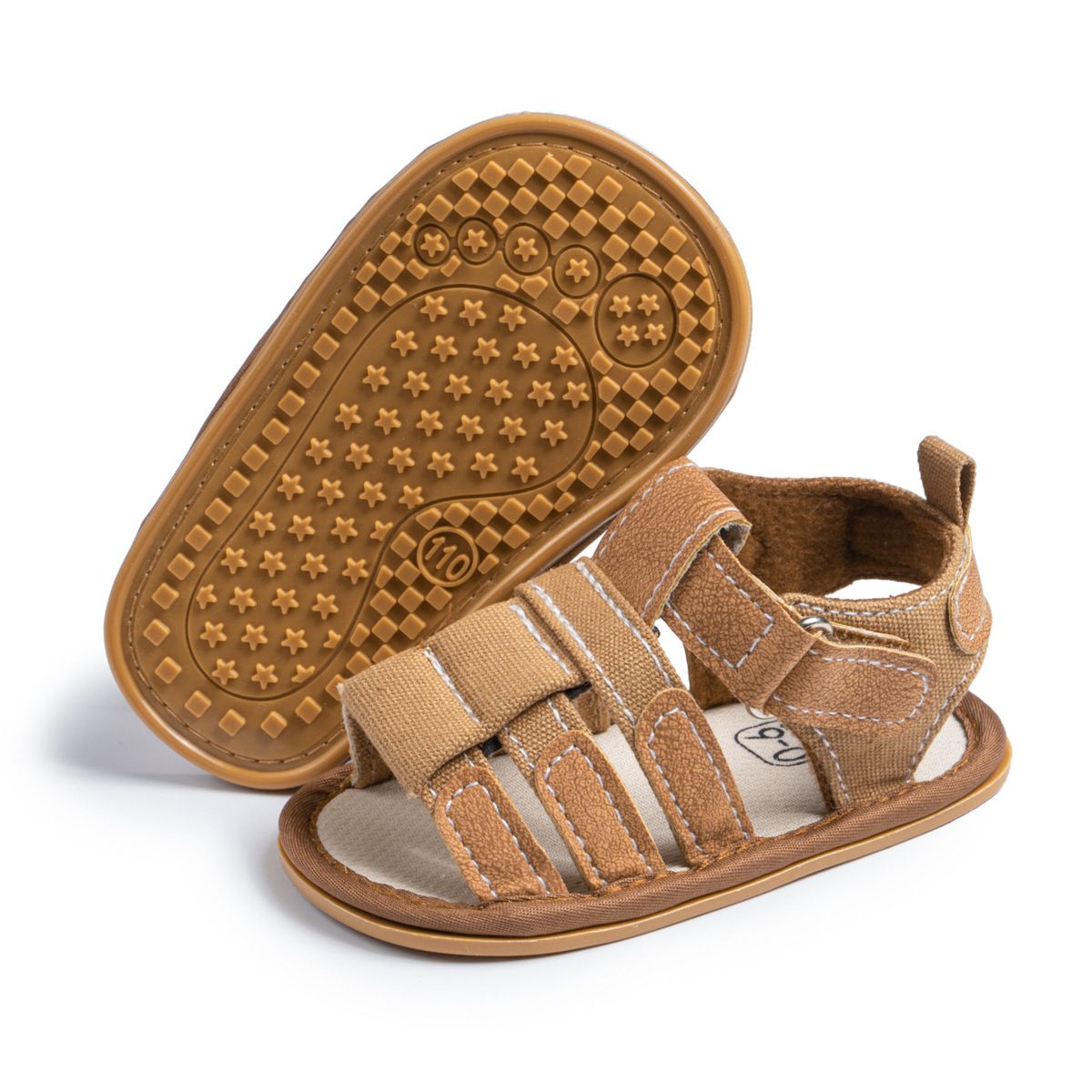 Baby Sandals Boy Girl Summer Newborn First Walker Crib Sandals Shoes Kidszworld Non-Slip Rubber Soles Non-Slip Beach Sandals Toddler K0721