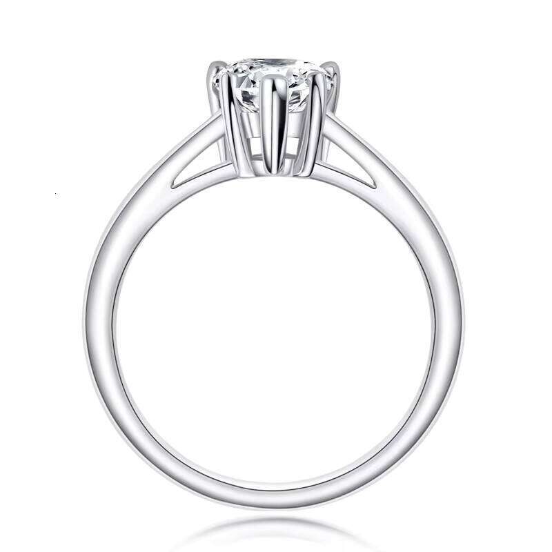 R..Engagement Jewelry S Silver Gold Plated D Grade Water Drop Pear Brilliant Bridal Ring Moxyant