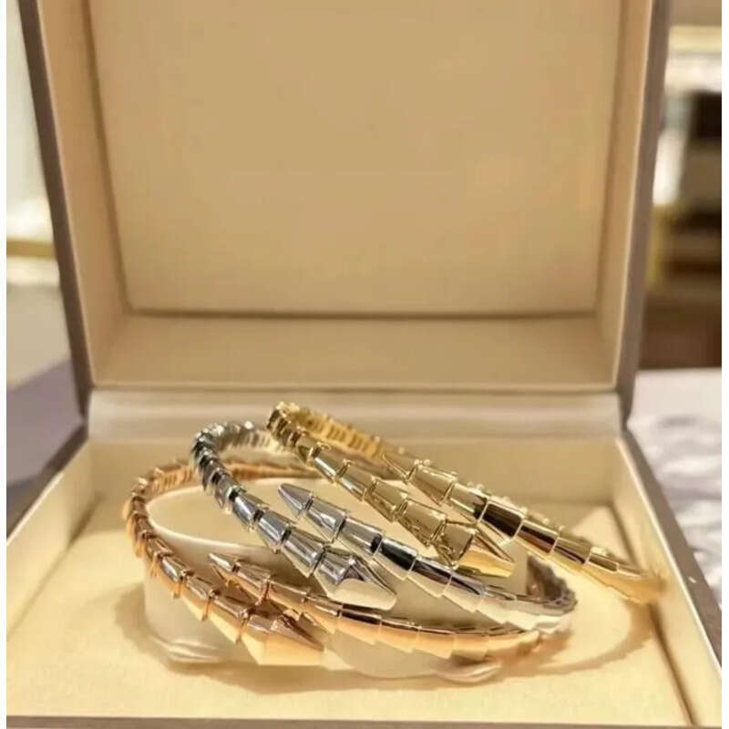Designer Jewelry Narrow Single Circle Snake Designers Bracelet Gold Bracelets Bangle Party Birthday Gift High Quality H446