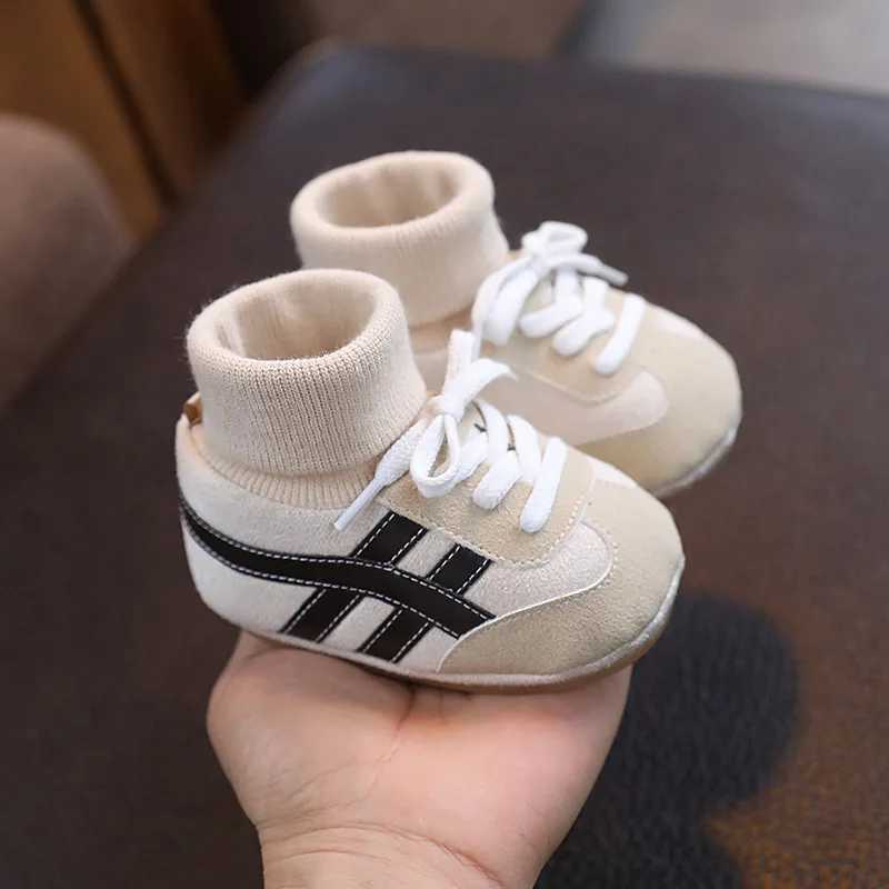 Spring and Autumn Baby Shoes for Boys and Girls 01 Years Old Shoes and Socks Do Not Drop Soft Bottom Anti Slip Sneakers 612MJ250930