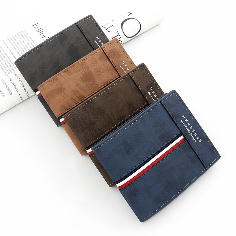 2025 High Quality Personalized Short Wallet Men Wallets Slim Card Holder Name Print Male Purses PU Leather Coin Pocke ddmythur
