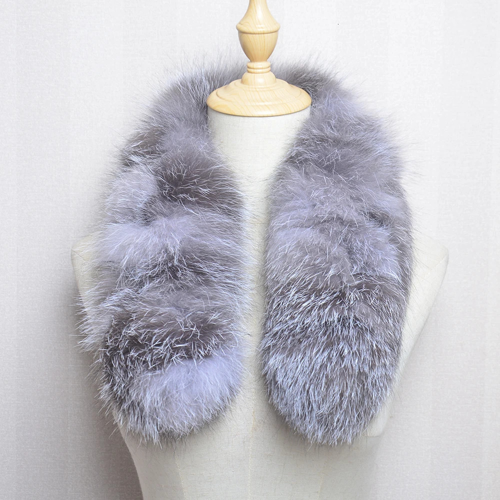 Women Winter Real Fur Scarf 100 Natural Fox Fur Fashion Warm Soft Neckerchief Wholesale Pompom Fur Scarves Headbands 250929