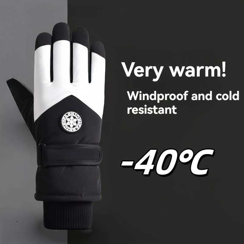Extreme Cold40C Windproof GlovesTouchscreen Winter Gloves with Thermal for CyclingSkiingChristmas and Valentines Day gifts Z250925
