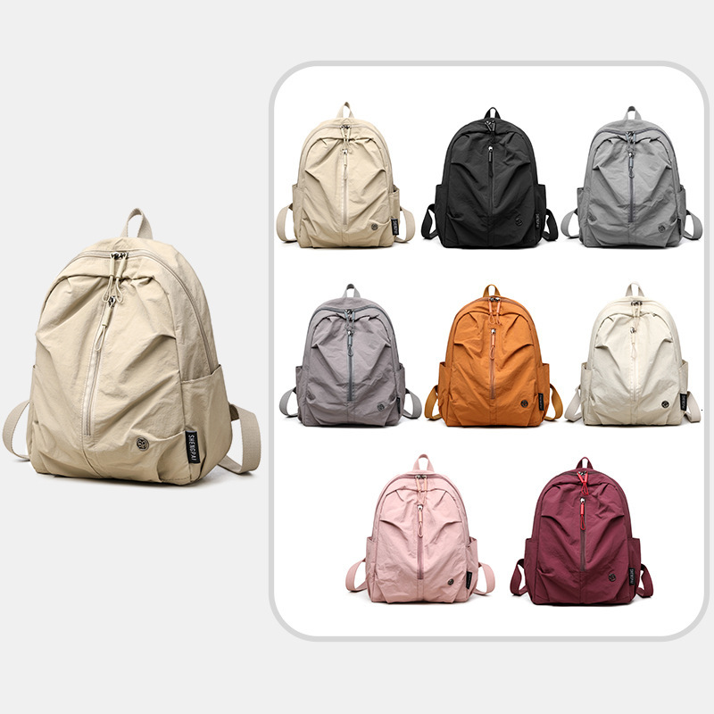 Designer's new colorful pleated backpack 2025 travel bag