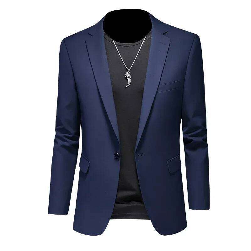 Fashion Men's Business Casual Blazer White Red Green Black Solid Color Slim Fit Jacket Wedding Groom Party Suit Coat M-6XL