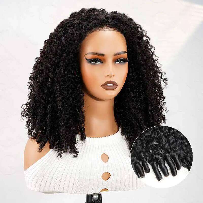 Glueless HD Front Wigs Burmese 5X5 Pre Cut Lace Closure 3S Deep Curly Virgin Human Hair Wig Zero Stress Wear Xiusiyuan2510