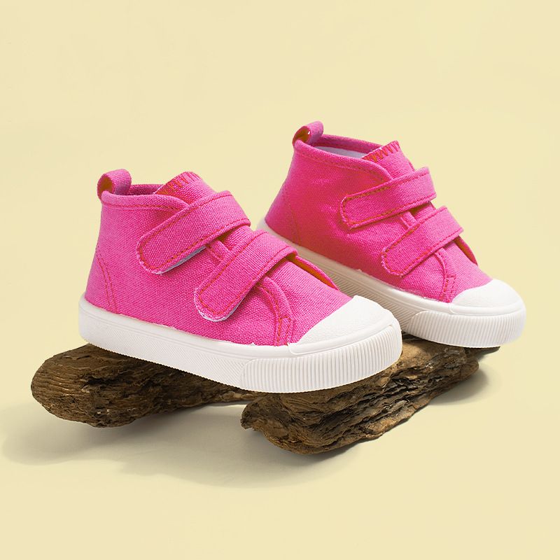 High Top Kids Canvas shoes Toddlers Cloth Shoes Anti Slip Kidszworld Boys Girls Children Canvas Casual Shoes Sizes US5C-10C K0658
