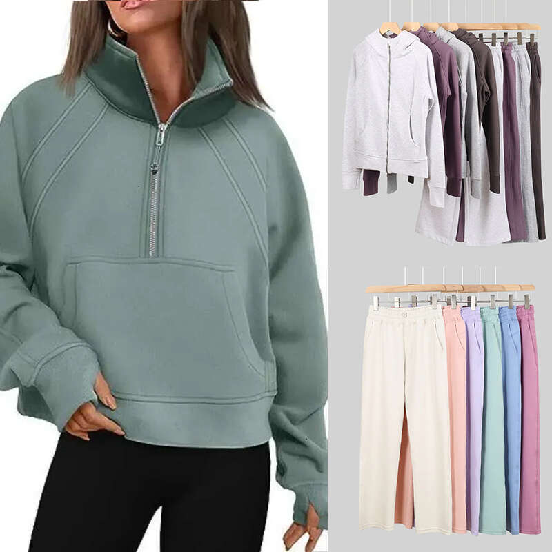women clothes Yoga luluity lemonion set jacket Scuba Hoodie Jackets leggings Sweater luluity lemonion Workout leggings Sport Coat sets Sweatshirt men Bits