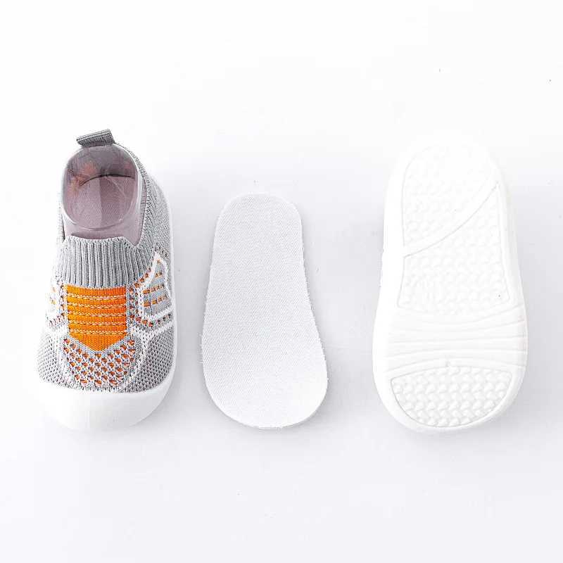 Baby Shoes Antislip Breathable Infant Crib Floor Socks with Rubber Sole for Children Boys Mesh Shoes Soft Bottom Baby Girl J250930